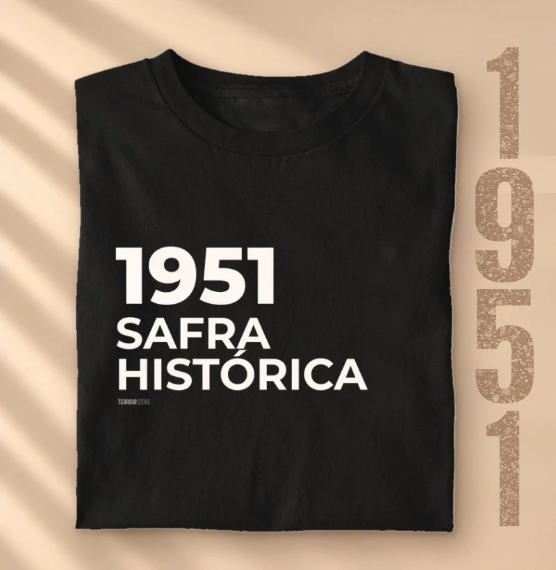 Camiseta Vinho - 1951 • Safra Histórica