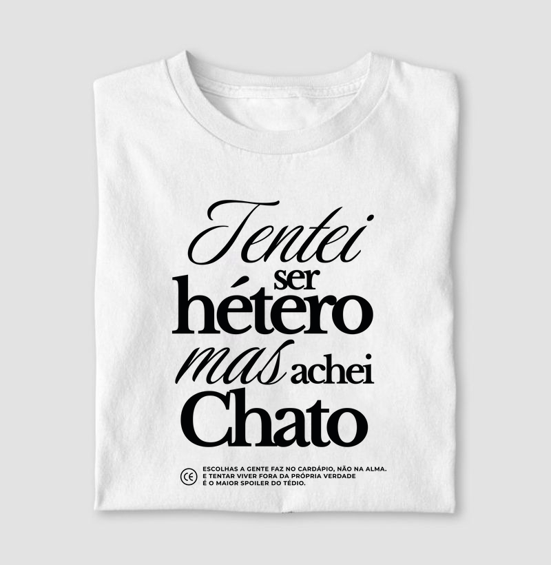 Tentei ser hétero, mas achei chato