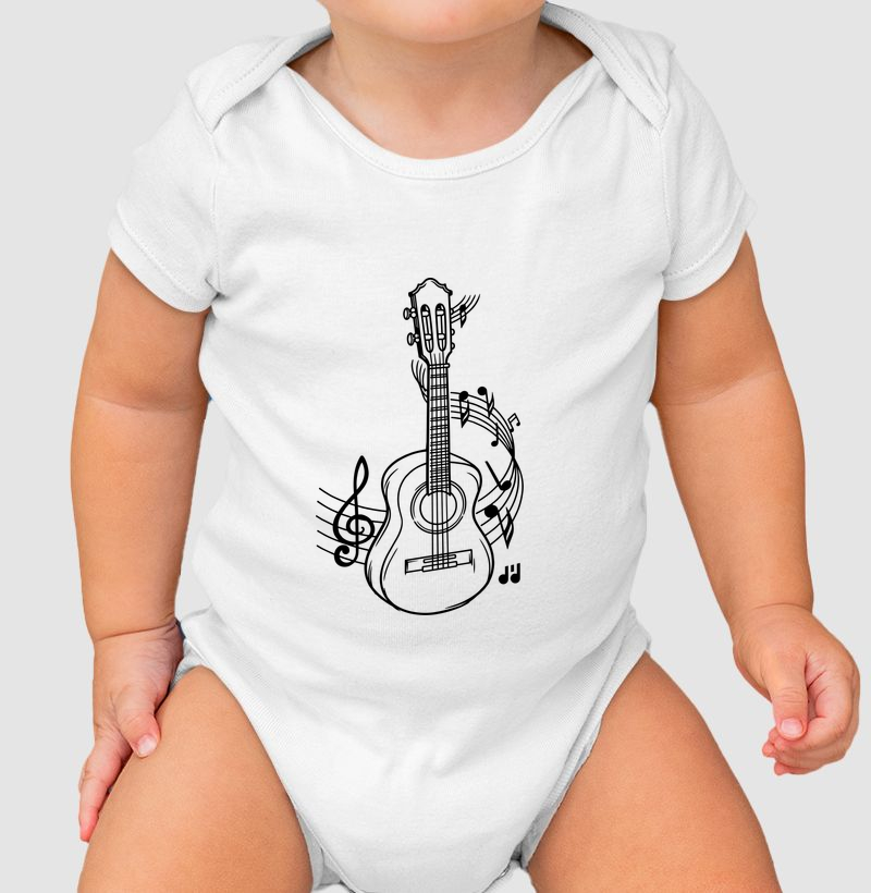 Cavaco Pauta e Notas - Body Infantil