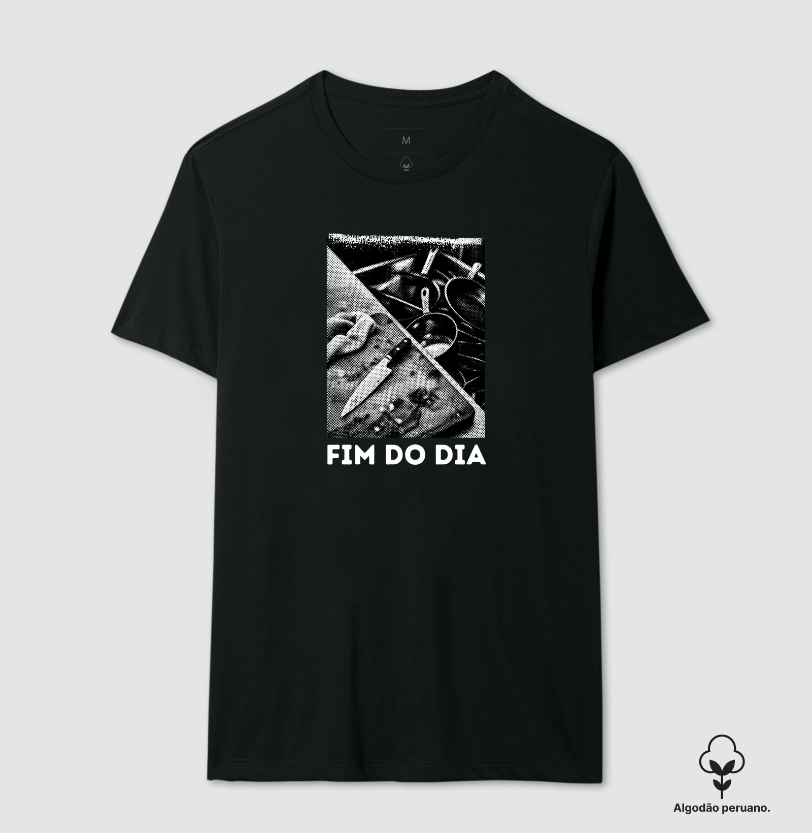 fim do dia - Camiseta Algodão Peruano