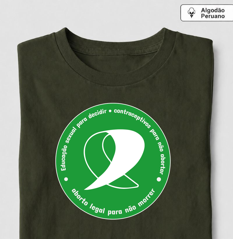 [GABYSHINY] ABORTO LEGAL - Camiseta Algodão Peruano
