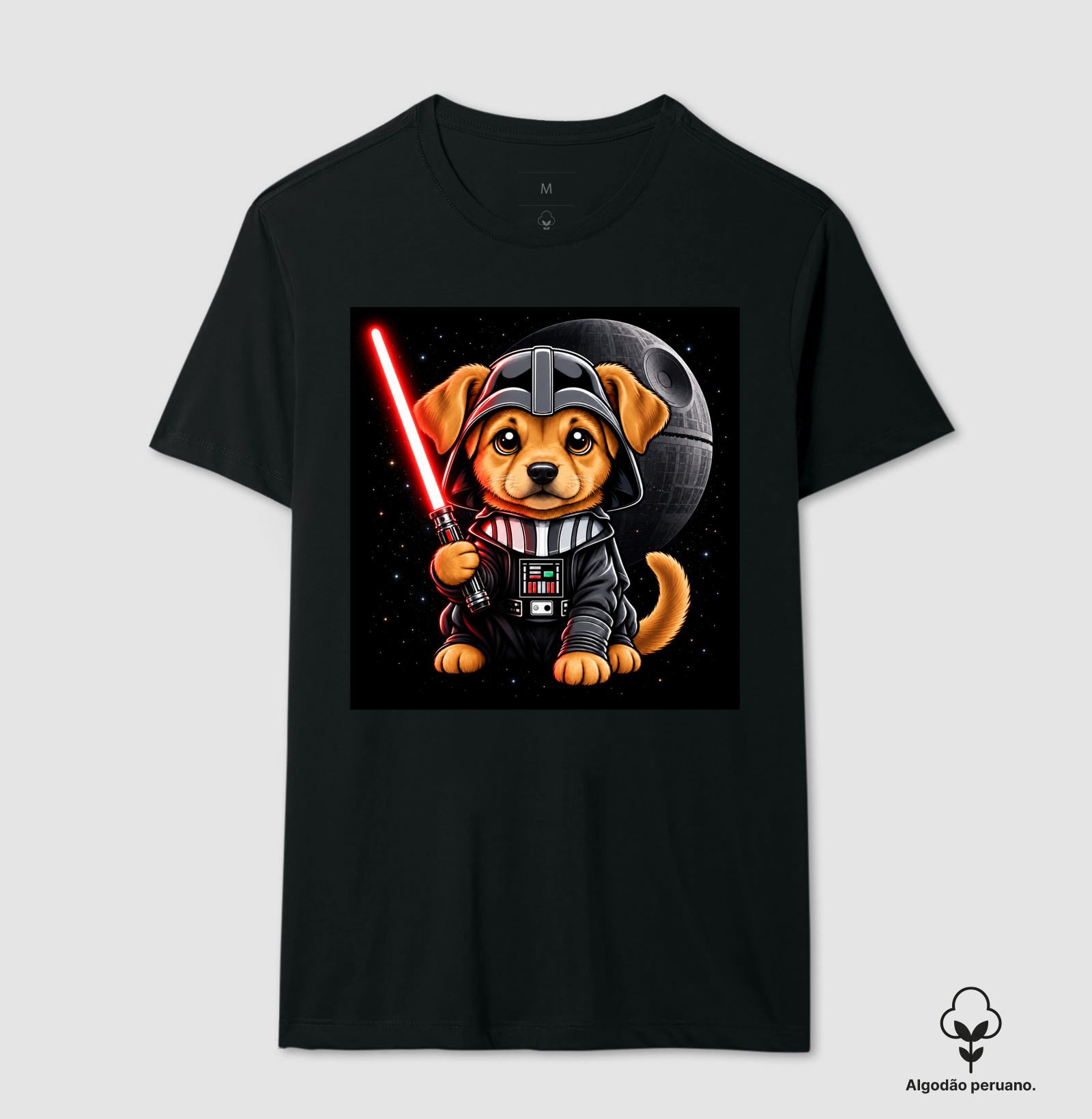Dog Vader - Camiseta Algodão Peruano