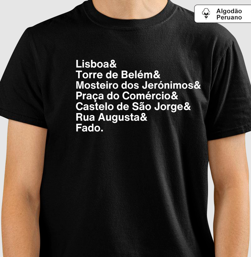 Lisboa - Camiseta Algodão Peruano