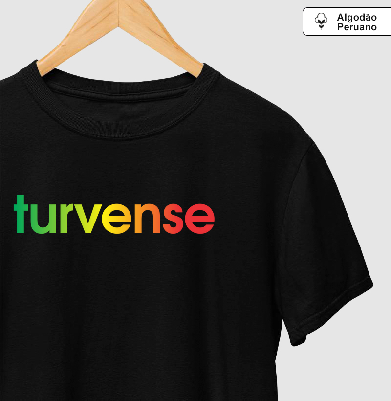Camiseta Algodão Peruano Turvense Cores da Bandeira