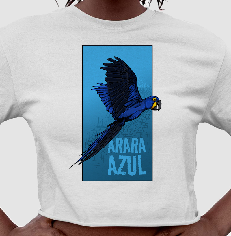 Cropped A Arara Azul