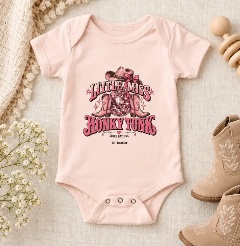 Little Miss Honky Tonk Lil’ Dustler 100% Algodão