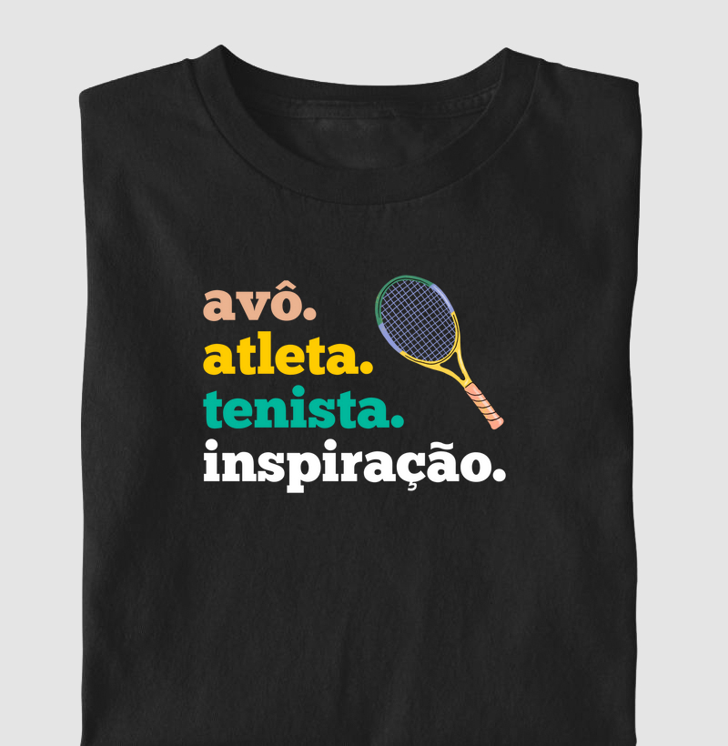 Avô, atleta, tenista, inspiração