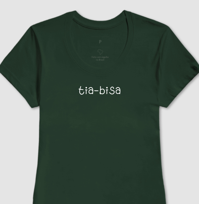 Tia-Bisa (fonte apple juice) - Camiseta