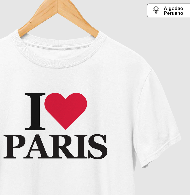 Camiseta Viagem - I Love Paris