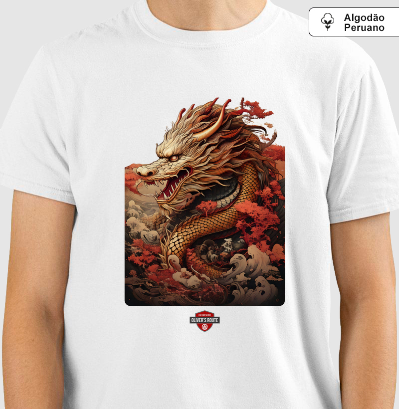 Dragão 1 - Camiseta Algodão Peruano