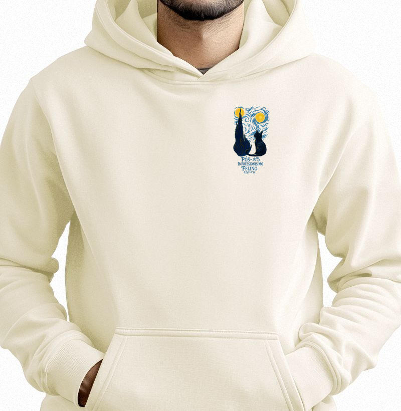 Hoodie Moletom Pós-Impressionismo Felino