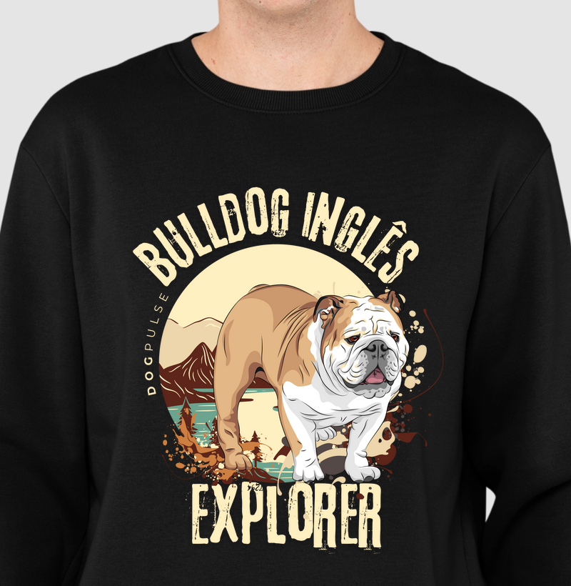 Suéter Moletom Dog Pulse Bulldog Inglês Explorer – Sturdy Traveler