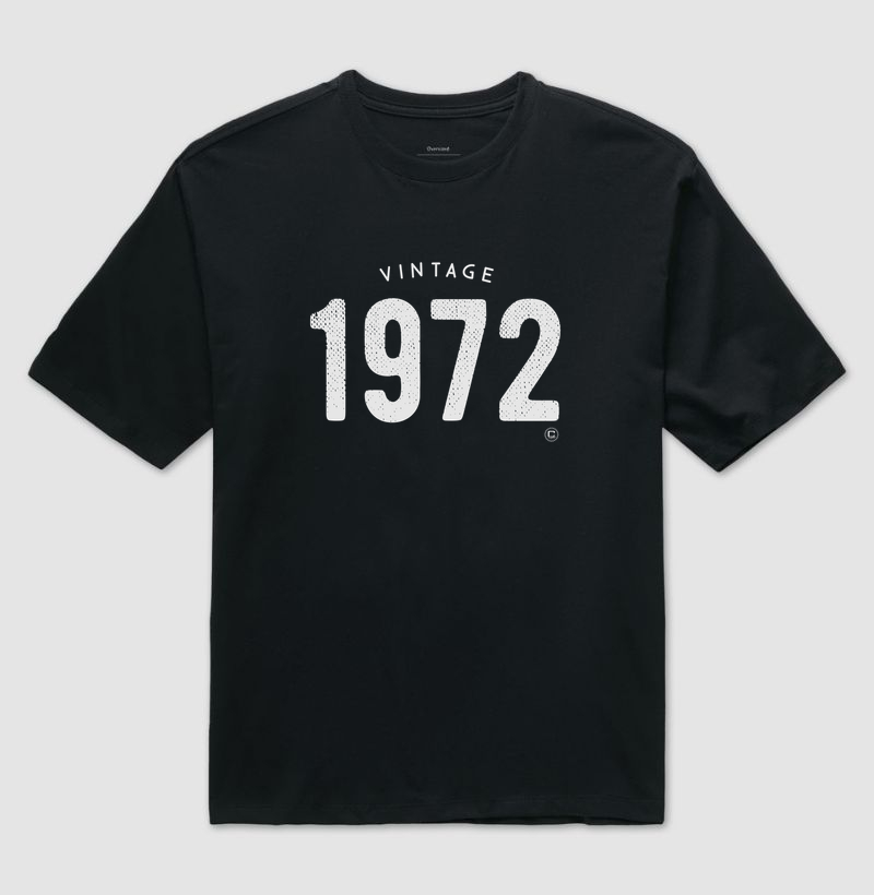 Vintage 1972 Oversized 