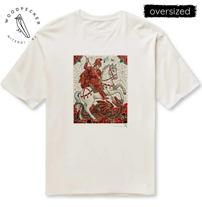 SÃO JORGE MOSAICO VERMELHO