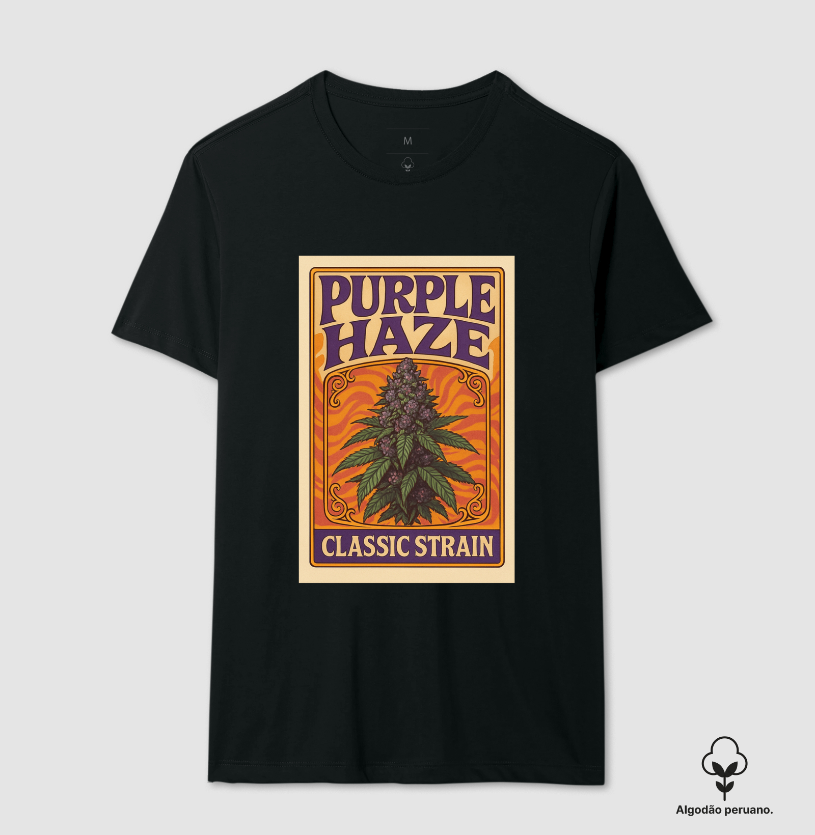 Camiseta algodão peruano - Purple Haze