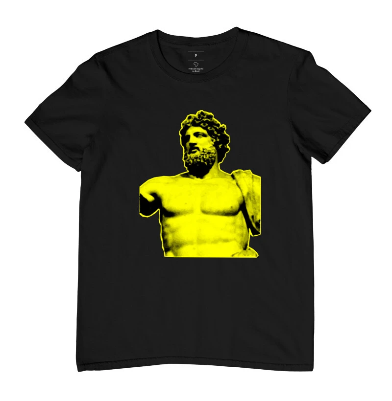 Camiseta Adulta - Estátua Amarela