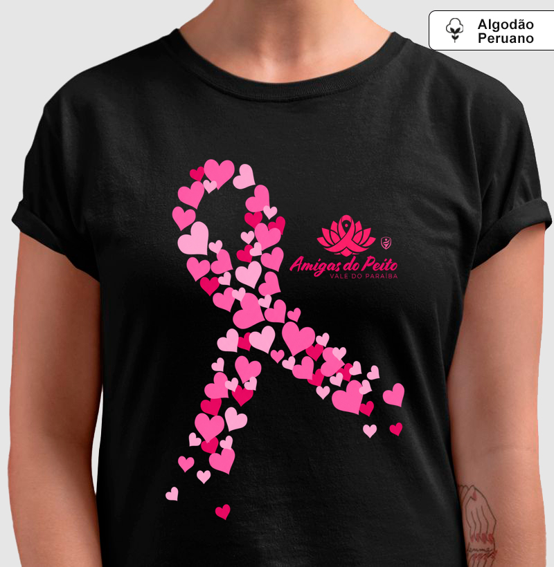 Laço Rosa | Amigas do Peito - Algodão Peruano