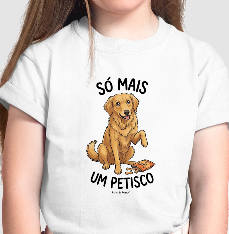 CAMISETA INFANTIL GOLDEN RETRIEVER PETISCO