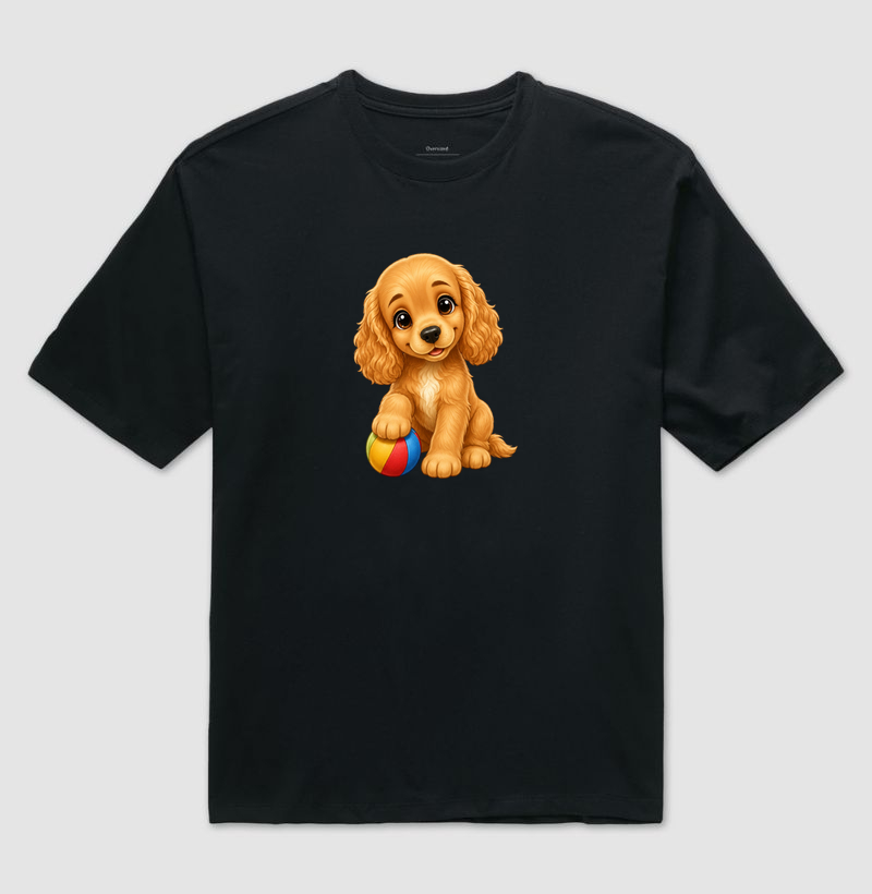 Cocker - Desenho Infantil - Camiseta Oversized