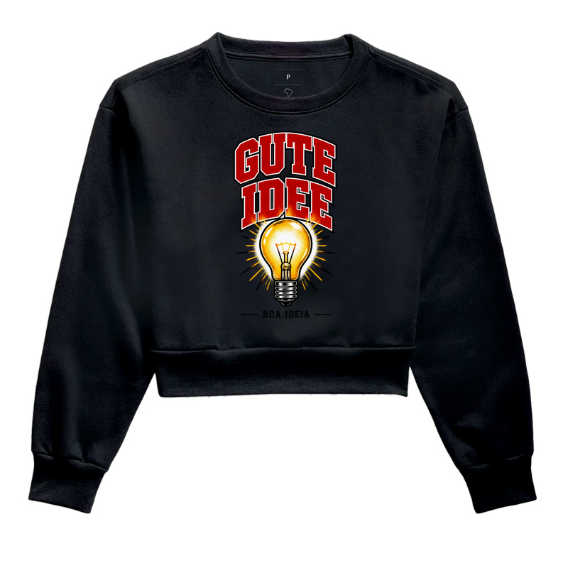 Gute Idee — Boa Ideia - Cropped Moletom