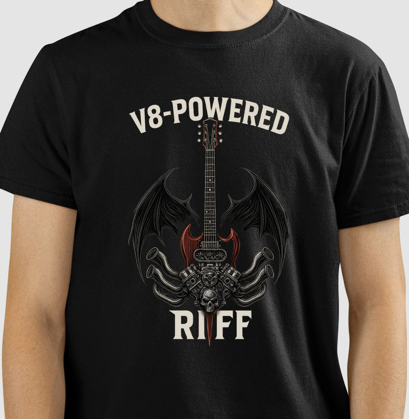 camiseta-garage-motors-kustom-v8-powered-riff-guitarra-rock-metal