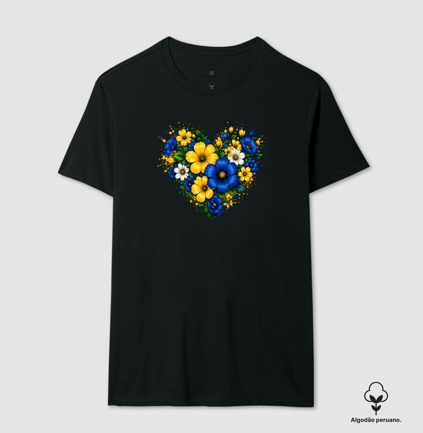 Coração em flor