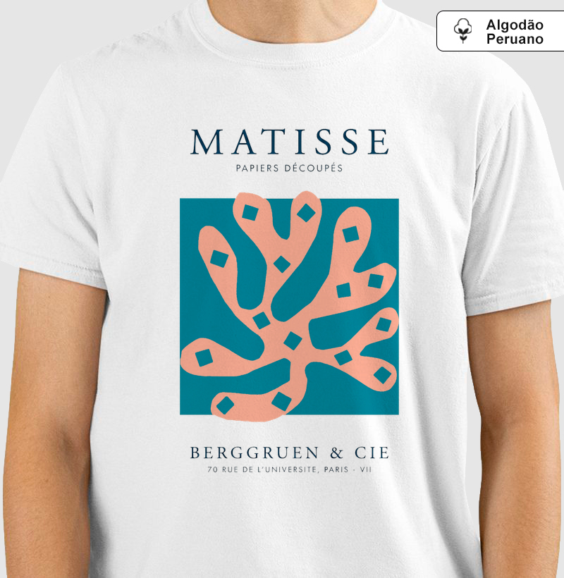 Camiseta Matisse Papiers Découpés Algodão Premium Tanguis