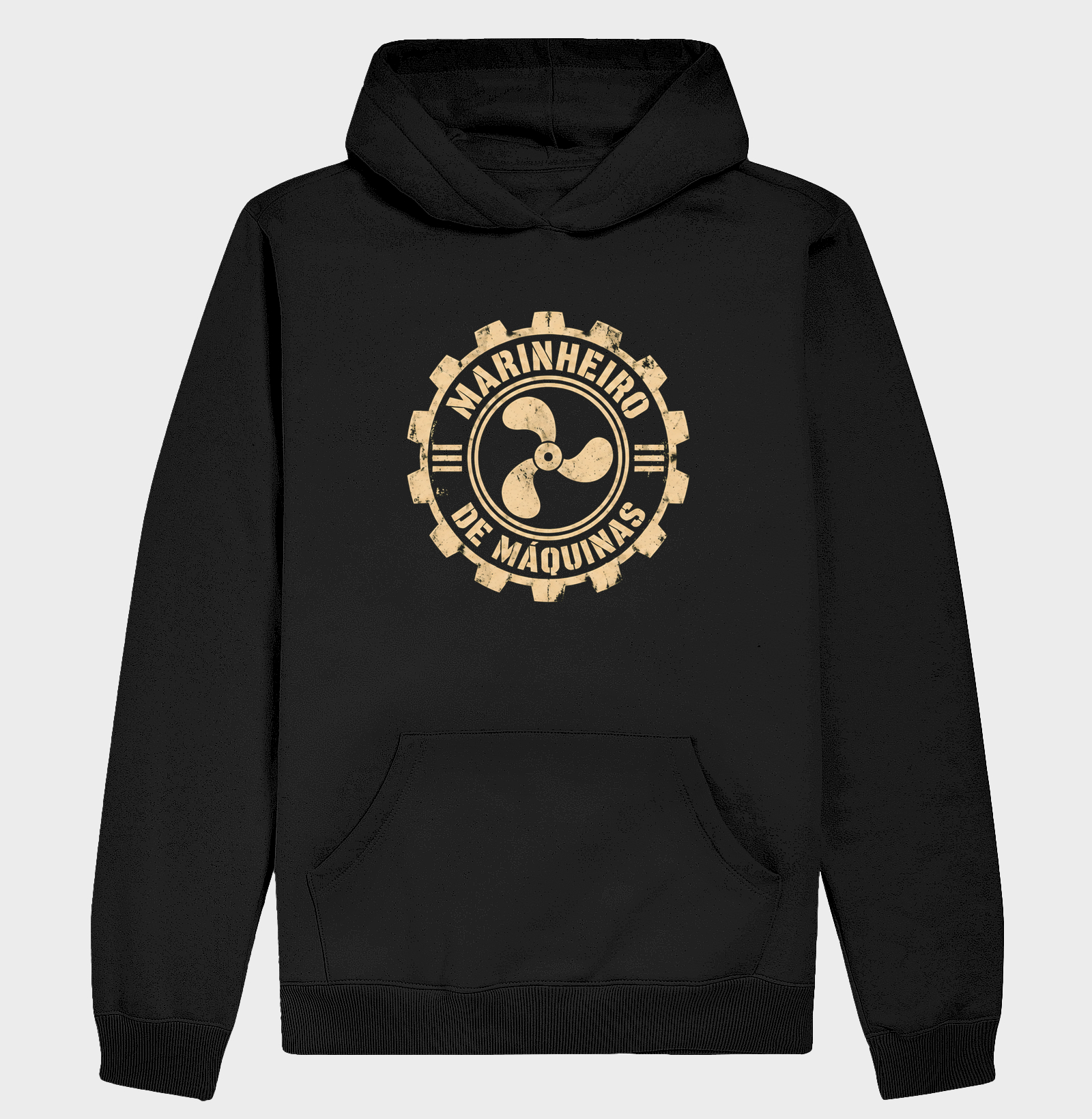 Marinheiro de Máquinas Stencil Símbolo - Hoodie Moletom