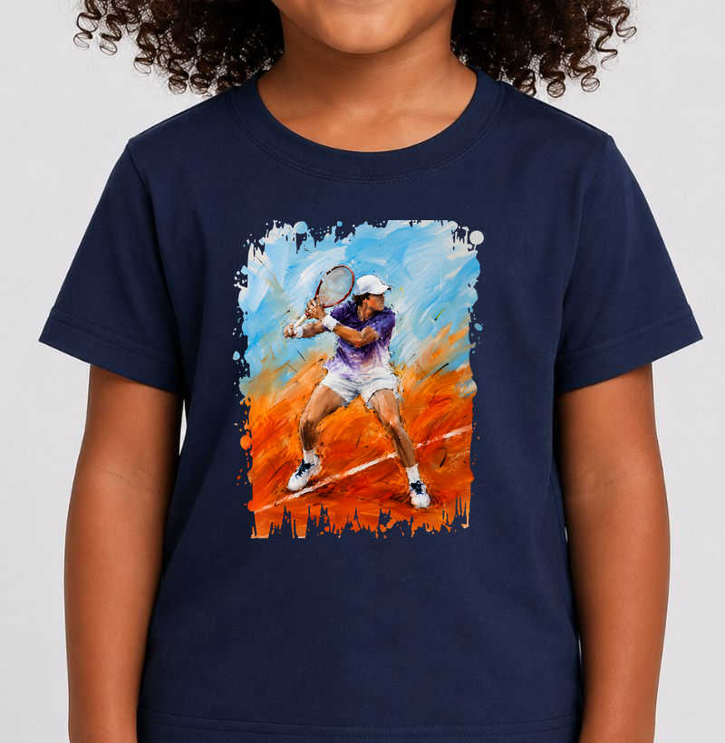 O Forehand em Arte - Camiseta Infantil