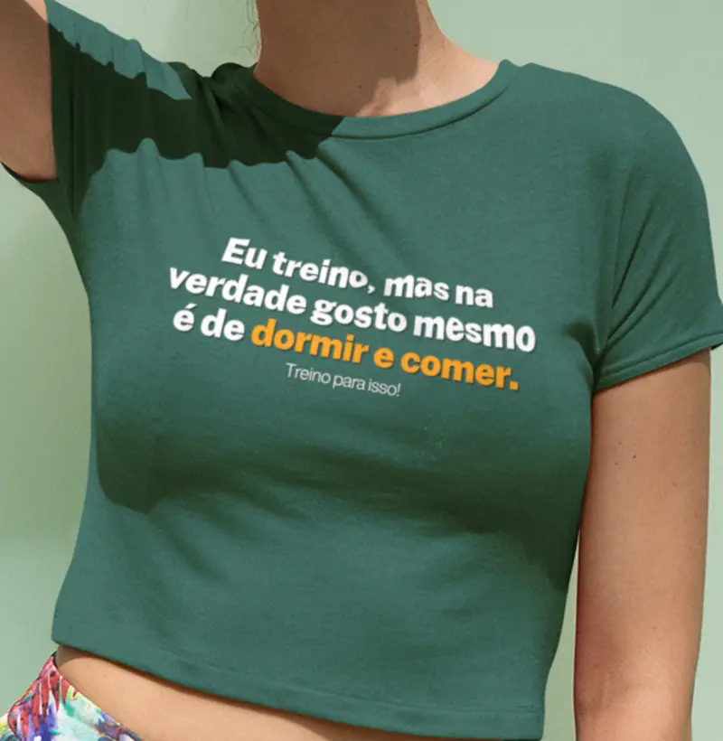 Treino mas gosto de dormir e comer