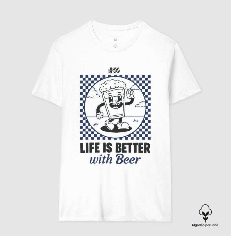Life Is Better With Beer Retro - New Brew