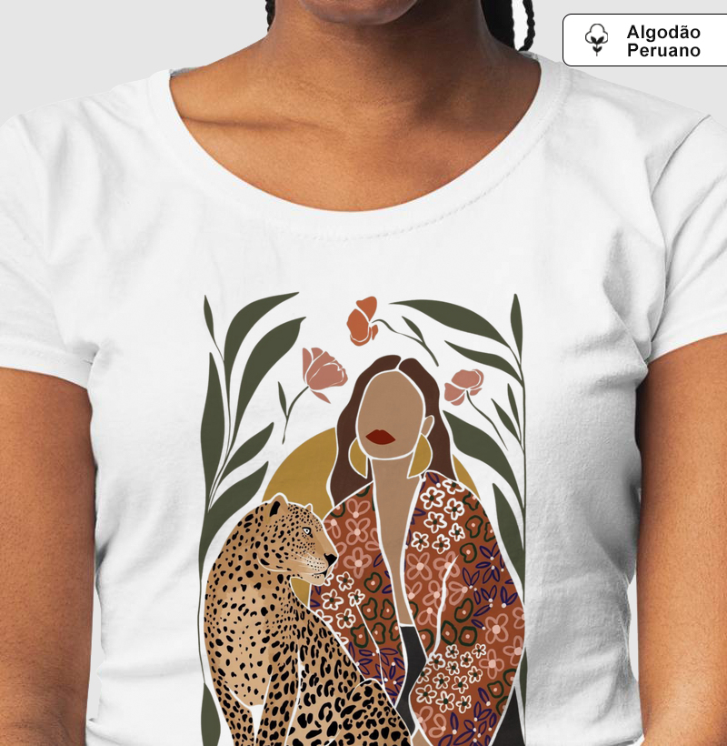 Camiseta Algodão Peruano Tropical