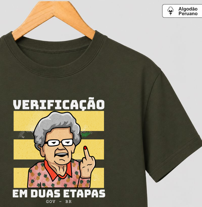 VERIFICAÇÃO EM DUAS ETAPAS - Camiseta Algodão Peruano