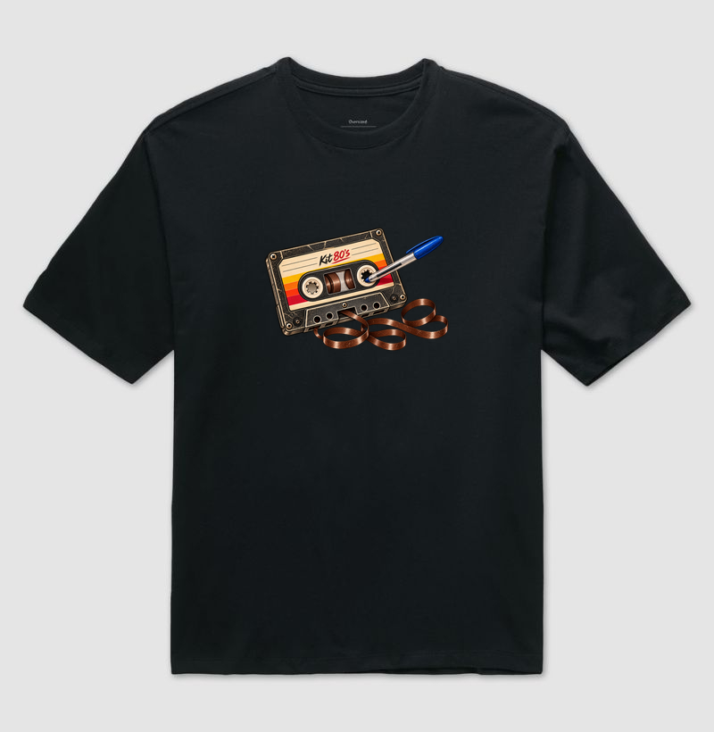 Kit Cassete 80's - Camiseta Oversized