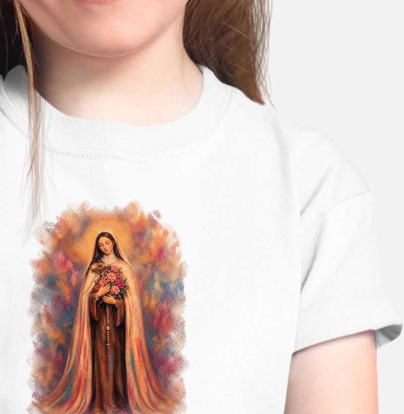 Santa Teresinha menino Jesus pintura - infantil